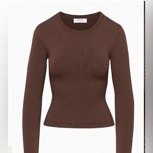 Aritzia | Babaton Brown Knit Sweater